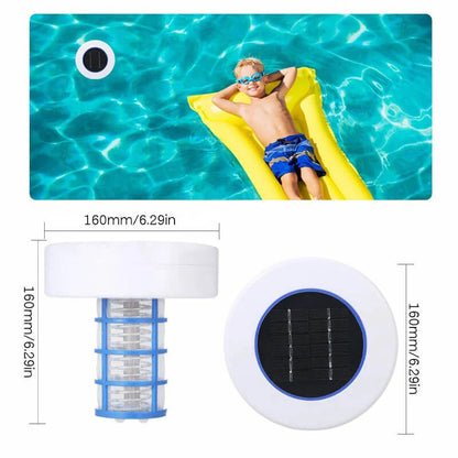 Solar   Powered   Pool   Ionizer   with   LED   Light