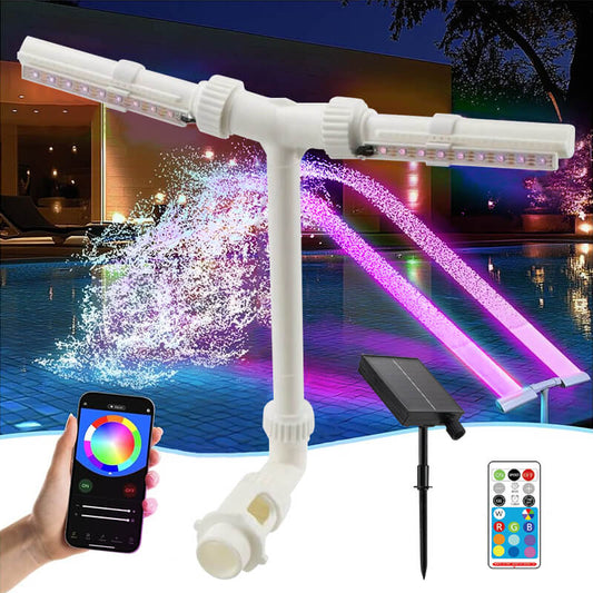 Solar   Pool   Fountain   with   Lights